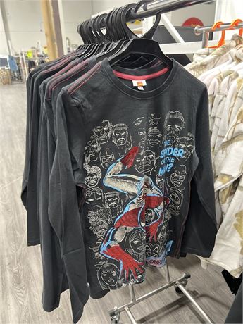 25+ NEW SPIDER-MAN LONG SLEEVE SHIRTS - ALL THE SAME