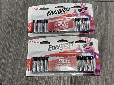 (NEW) ENERGIZER MAX AAA16 BATTERY PACKS
