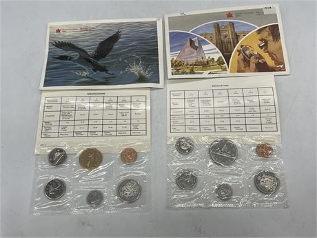 1988 & 1986 RCM UNCIRCULATED COIN SETS