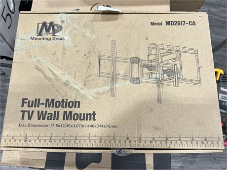 (NEW) FULL MOTION TV WALL MOUNT