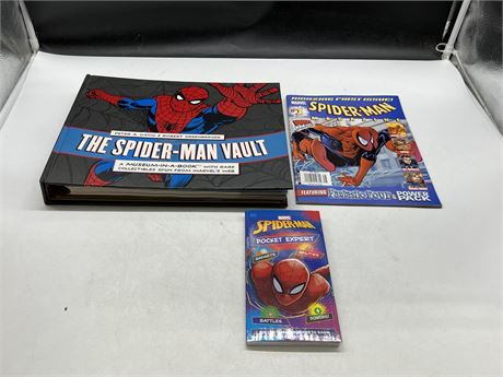 SPIDER-MAN VAULT BOOK & 2 OTHERS