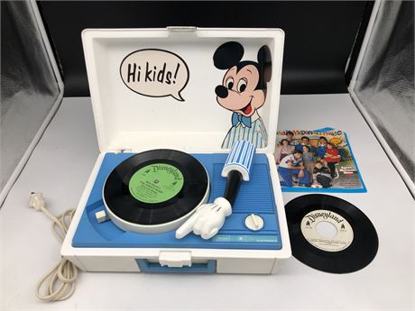 VINTAGE MICKEY MOUSE SEARS RECORD PLAYER