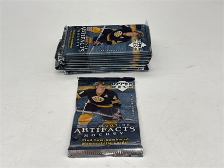 10 NEW PACKS OF UD 07-08 NHL ARTIFACTS