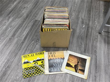 LARGE BOX OF MISC RECORDS - SCRATCHED
