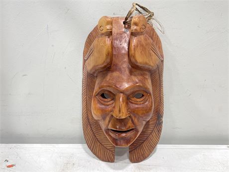CARVED WOOD MASK (16” tall)