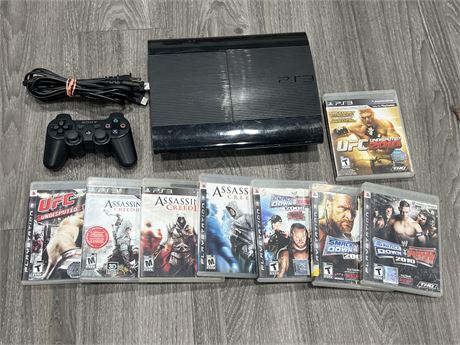 PS3 COMPLETE / WORKING W/8 GAMES