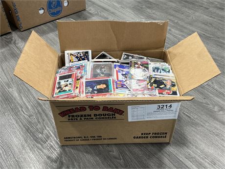 BOX OF NHL CARDS  (Box is 15” wide)