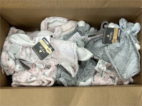 BOX OF NEW NUNU BABY BLANKETS