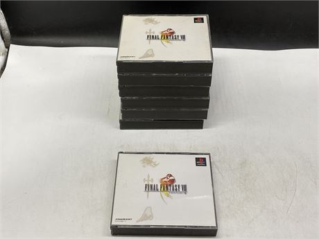 7 COPIES OF JAPANESE FINAL FANTASY 8 FOR PLAYSTATION
