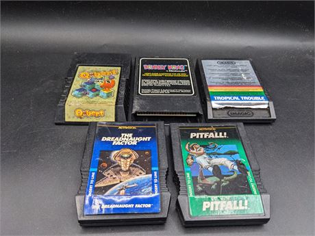 COLLECTION OF COLECO & INTELLIVISION GAMES - VERY GOOD CONDITION