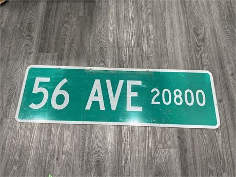 VINTAGE DOUBLE SIDED 56TH AVE 18”-48” STREET SIGN