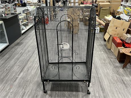 LARGE BIRD CAGE (65” tall, 37” wide)