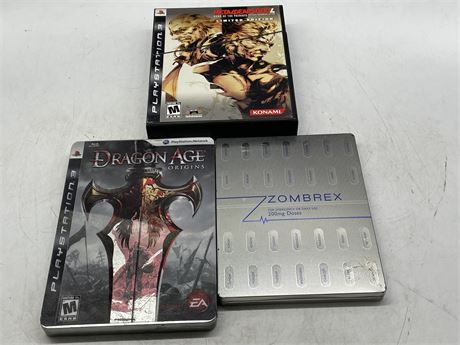 3 PS3 SPECIAL EDITIONS / STEELBOOKS