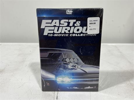 SEALED FAST & FURIOUS 10 MOVIE DVD COLLECTION