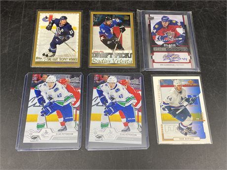 6 MISC. CARDS (Mostly Canucks)