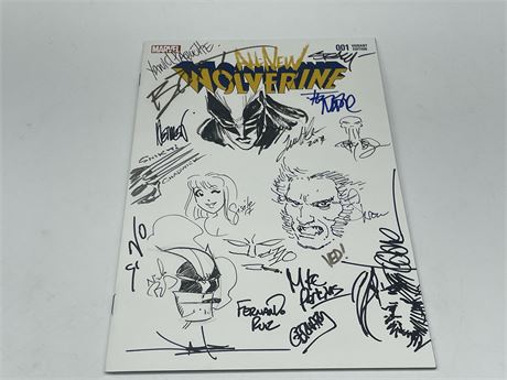 OVER 20 SIGNATURES / MULTIPLE SKETCHES WOLVERINE #001 VARIANT COVER