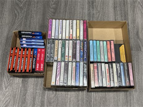 LOT OF CASSETTES - SOME SEALED
