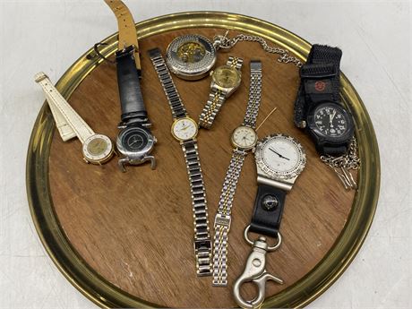 ASSORTED WATCH LOT- INCLUDING REPLICA ROLEX AND OTHERS