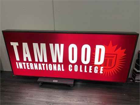 LARGE LIGHTUP PANEL SIGN (Working, 8.5ft long)