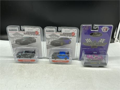 2 JDM TUNERS DIECAST CARS IN BOX & M2 1966 FORD MUSTANG