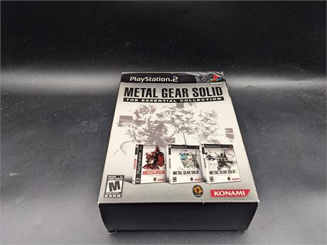 METAL GEAR SOLID ESSENTIAL COLLECTION - CIB - EXCELLENT - PS2