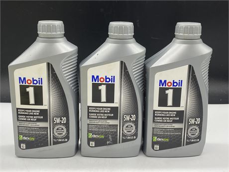 3 LITRES OF SYNTHETIC OIL 5W-20