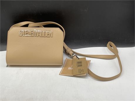 (NEW) STEVE MADDEN CAMEL BKARLEE UPDATE CROSSBODY PURSE WITH TAGS (7”x5”)