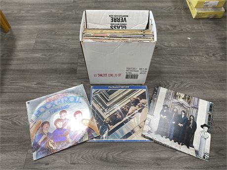 LOT OF 23 BEATLES RECORDS - CONDITION VARIES