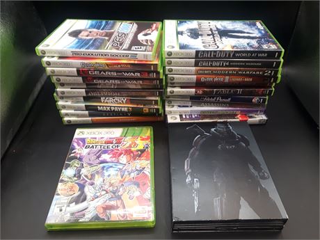 LARGE COLLECTION OF XBOX 360 GAMES - VERY GOOD CONDITION
