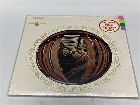 CAPTAIN BEEFHEART AND THE MAGIC BAND - SAFE AS MILK - (M) MINT COLOURED VINYL