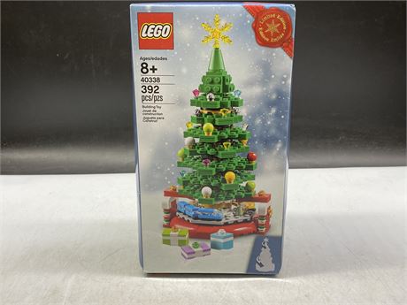SEALED LIMITED EDITION LEGO CHRISTMAS TREE - SET 40338 - BOX HAS MINOR DAMAGE