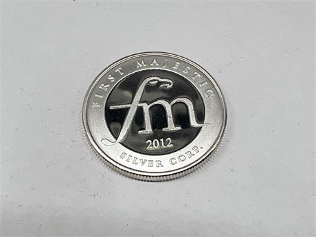 HALF OUNCE PURE SILVER FIRST MAJESTIC COIN