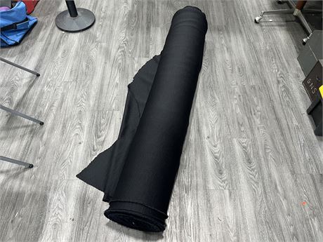 LARGE ROLL OF BLACK FABRIC - APPRX 25 YARDS