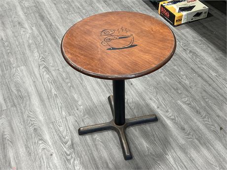 CAFE / BISTRO TABLE (29” tall, 24” wide)