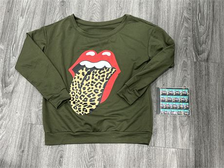 THE ROLLING STONES REWIND CD & PULLOVER TSHIRT