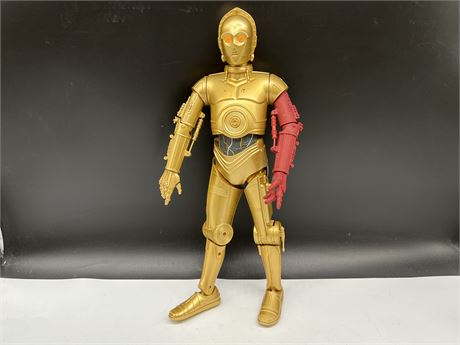 THINKWAY TOYS C3PO FIGURE W/WORKING MOVEMENT & SOUND EFFECTS (17”)