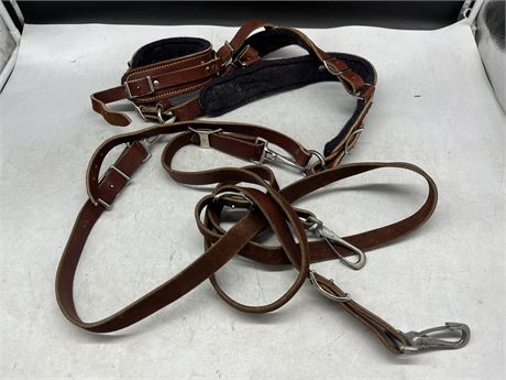 LEATHER HORSE HACKAMORE