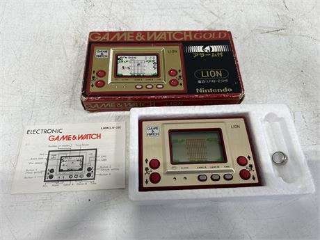 RARE GAME & WATCH GOLD “LION” - COMPLETE