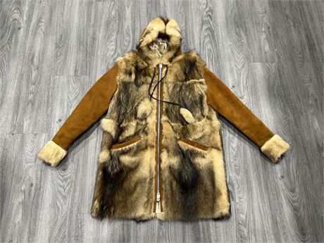 VINTAGE NORTHERN CANADIAN FUR PARKA - PURCHASED IN THE 1970’s FROM THE YUKON