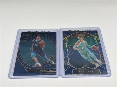 2 LAMELO BALL ROOKIES - NM