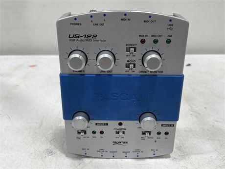 TASCAM US-122 INTERFACE - NO CORDS / UNTESTED