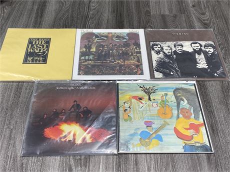 5 THE BAND VINYL RECORDS