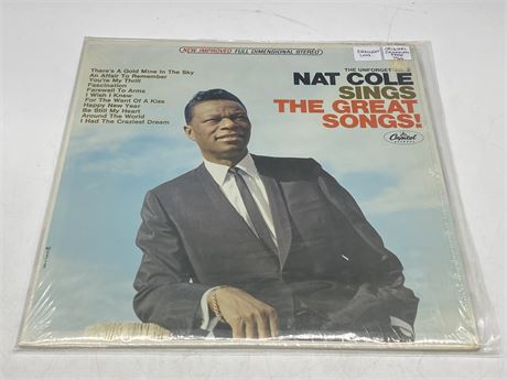 ORIGINAL 1966 CANADIAN PRESS NAT COLE - SINGS THE GREAT SONGS - EXCELLENT (E)