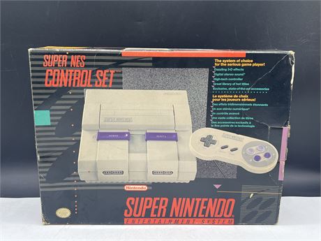 SNES CONSOLE BOX - BOX ONLY