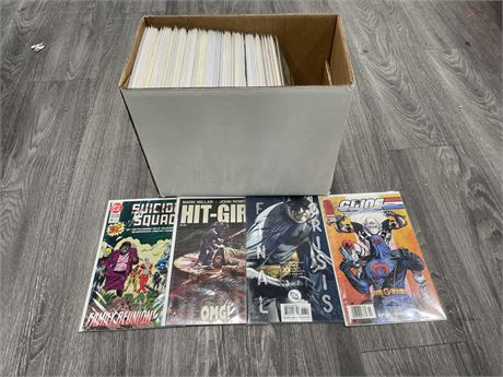 SHORT BOX OF 100 ASSORTED COMICS