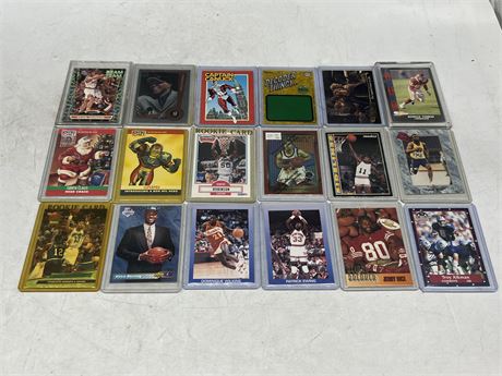 18 MISC SPORT / COLLECTOR CARDS - INCLUDES DAVID ROBINSON ROOKIE