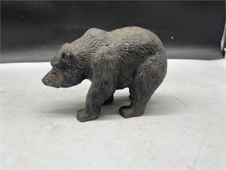 VINTAGE CAST IRON GRIZZLY BEAR 7”x4”