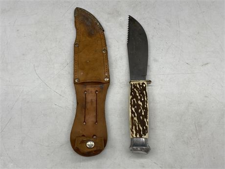 VINTAGE GERMAN HUNTING KNIFE (5” BLADE)