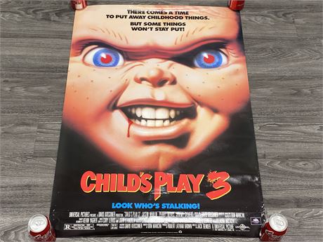 VINTAGE CHILDS PLAY 3 MOVIE POSTER (27”X39”)