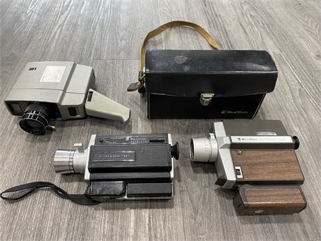BELL & HOWELL 3 COLLECTABLE CAMERAS